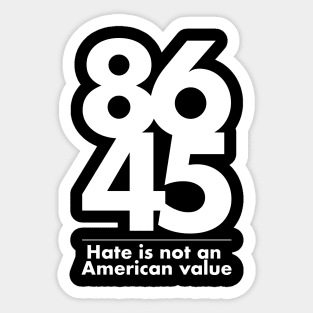 8645 - Hate is not a family value - light print Sticker